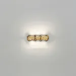 Серия светодиодных настенных светильников с латунным корпусом волнистой формы и рельефной поверхностью с чернением MILIUS WAVY L40 от ImperiumLoft