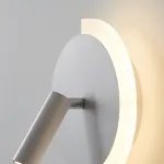 Серия разноцветных настенных светильников в виде диска с LED подсветкой по дуге и поворотным спотом DOM Green от ImperiumLoft