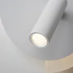 Серия разноцветных настенных светильников в виде диска с LED подсветкой по дуге и поворотным спотом DOM Green от ImperiumLoft