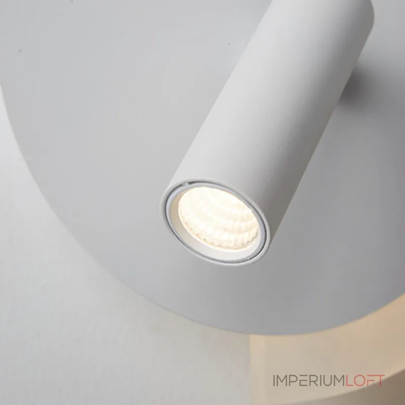 Серия разноцветных настенных светильников в виде диска с LED подсветкой по дуге и поворотным спотом DOM Green от ImperiumLoft Серия разноцветных настенных светильников в виде диска с LED подсветкой по дуге и поворотным спотом DOM Green от ImperiumLoft