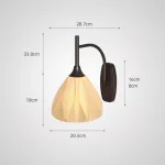 Креативный настенный светильник с плафоном в форме бутона из створок экологичного полимера FROMM WALL 3000К от ImperiumLoft