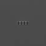 Серия настенных светильников с латунным корпусом волнообразной формы на полупрозрачном прямоугольном основании с LED подсветкой WESSEL STR L40 Black от ImperiumLoft