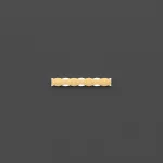 Серия настенных светильников с латунным корпусом волнообразной формы на полупрозрачном прямоугольном основании с LED подсветкой WESSEL STR L60 Brass от ImperiumLoft