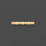 Серия настенных светильников с латунным корпусом волнообразной формы на полупрозрачном прямоугольном основании с LED подсветкой WESSEL STR L80 Brass от ImperiumLoft