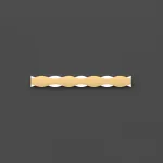 Серия настенных светильников с латунным корпусом волнообразной формы на полупрозрачном прямоугольном основании с LED подсветкой WESSEL STR L102 Brass от ImperiumLoft