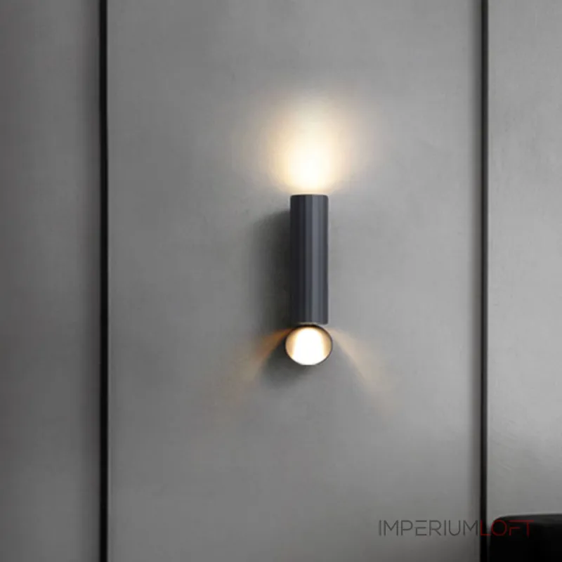 Серия светодиодных настенных светильников с двунаправленным светом и дисковидным рассеивателем FLIN Brown от ImperiumLoft