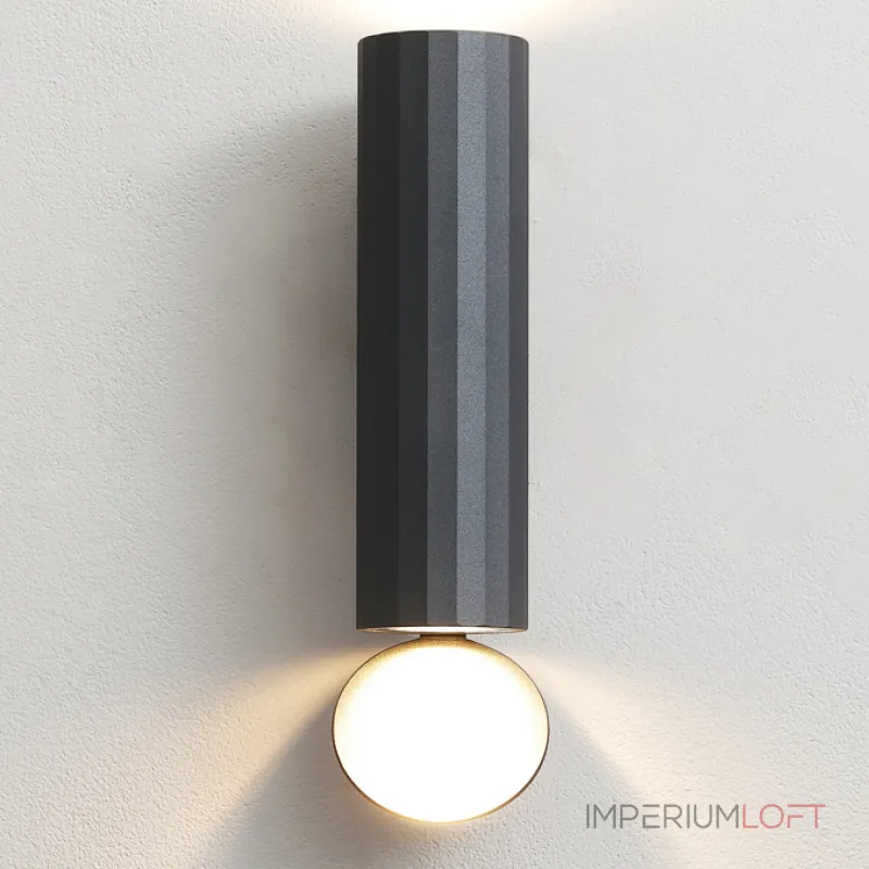 Серия светодиодных настенных светильников с двунаправленным светом и дисковидным рассеивателем FLIN Brown от ImperiumLoft