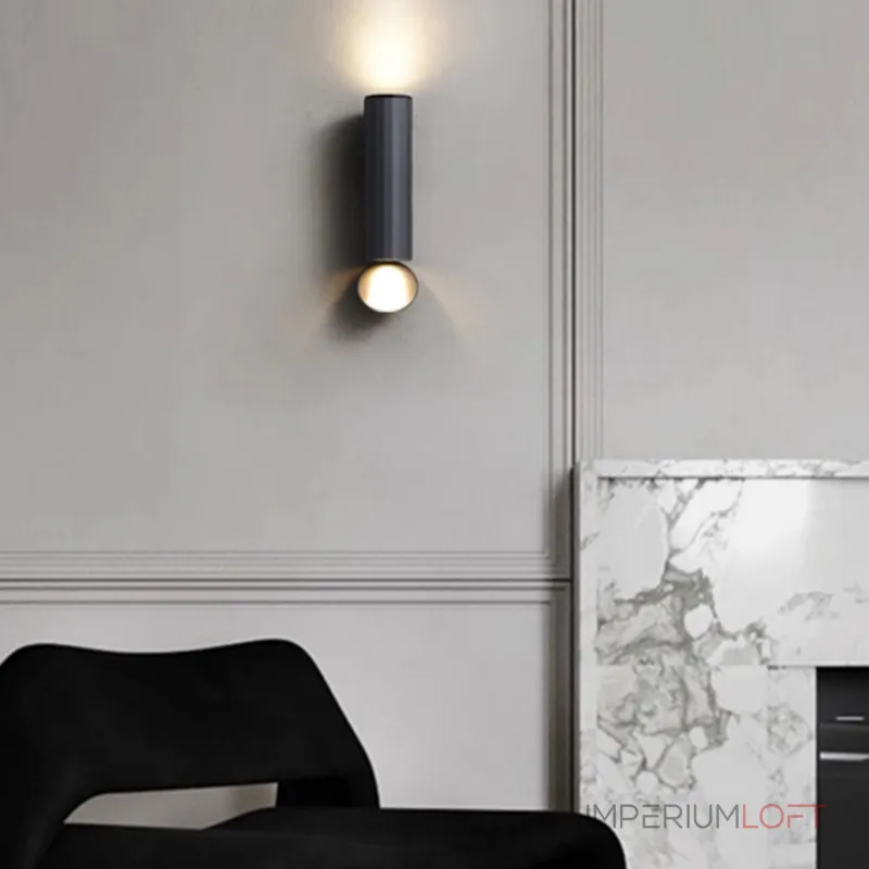 Серия светодиодных настенных светильников с двунаправленным светом и дисковидным рассеивателем FLIN Brown от ImperiumLoft