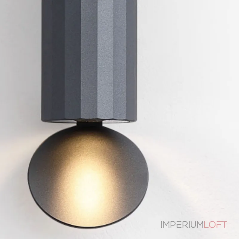 Серия светодиодных настенных светильников с двунаправленным светом и дисковидным рассеивателем FLIN Brown от ImperiumLoft