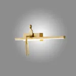 Серия настенных светильников с человеческой фигуркой на полочке с LED подсветкой REMUS BENCH Brass от ImperiumLoft