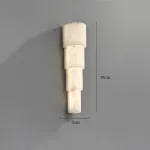 Серия настенных светильников с мраморным удлиненным корпусом оригинальной формы SVERRY А от ImperiumLoft