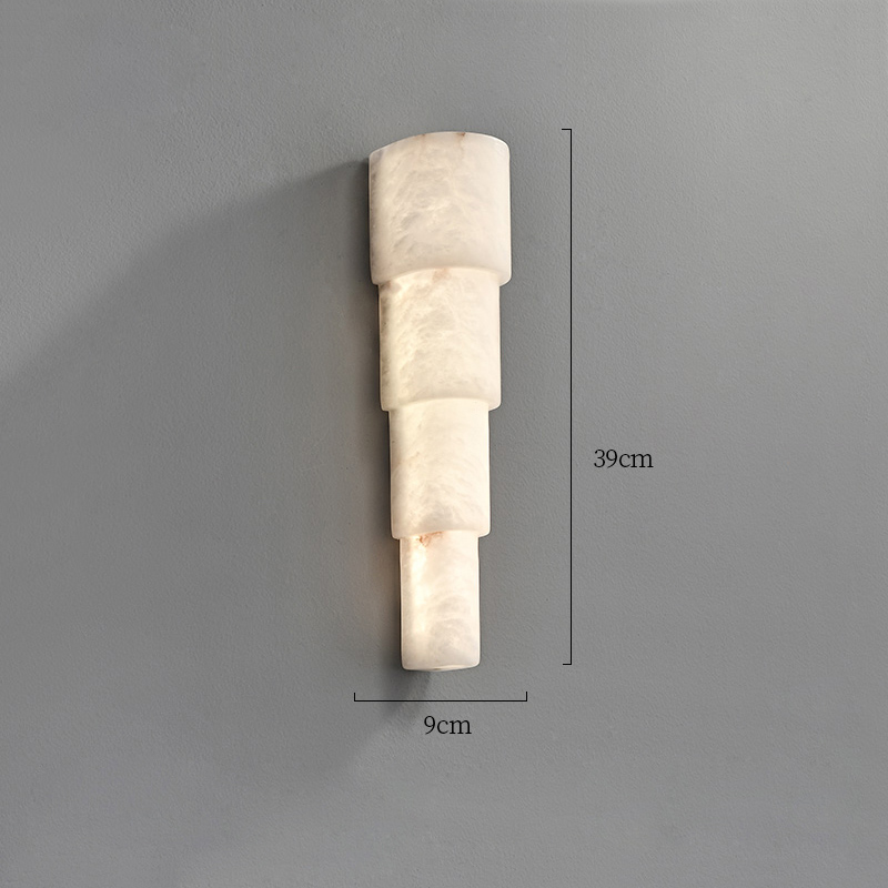 Серия настенных светильников с мраморным удлиненным корпусом оригинальной формы SVERRY А от ImperiumLoft