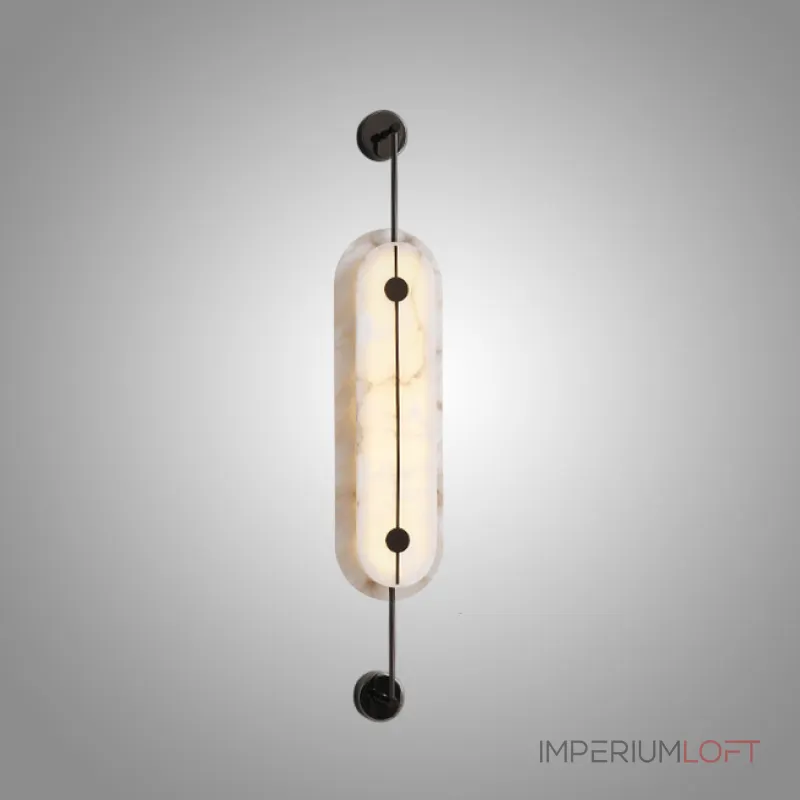 Серия светодиодных настенных светильников с мраморными рассеивателями овальной формы PHEBE TALL H80 Black от ImperiumLoft Серия светодиодных настенных светильников с мраморными рассеивателями овальной формы PHEBE TALL H80 Black от ImperiumLoft
