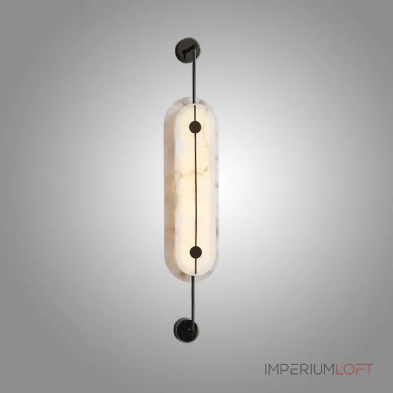 Серия светодиодных настенных светильников с мраморными рассеивателями овальной формы PHEBE TALL H100 Black от ImperiumLoft Серия светодиодных настенных светильников с мраморными рассеивателями овальной формы PHEBE TALL H100 Black от ImperiumLoft