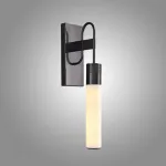 Серия светодиодных настенных светильников с мраморными цилиндрическими плафонами JUDA Black от ImperiumLoft