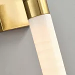 Серия светодиодных настенных светильников с мраморными цилиндрическими плафонами JUDA Black от ImperiumLoft