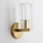 Настенный светильник с цилиндрическими рельефными плафонами из хрусталя VIGO от ImperiumLoft