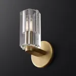 Настенный светильник с цилиндрическими рельефными плафонами из хрусталя VIGO от ImperiumLoft