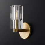 Настенный светильник с цилиндрическими рельефными плафонами из хрусталя VIGO от ImperiumLoft