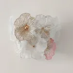 Серия настенных светильников с цветочным декором из металла, прозрачного, матового и градиентно окрашенного стекла ручной работы IVET WALL Purple от ImperiumLoft