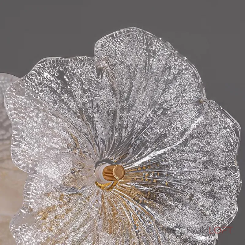 Серия настенных светильников с цветочным декором из металла, прозрачного, матового и градиентно окрашенного стекла ручной работы IVET WALL Pink от ImperiumLoft Серия настенных светильников с цветочным декором из металла, прозрачного, матового и градиентно окрашенного стекла ручной работы IVET WALL Pink от ImperiumLoft