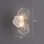 Серия настенных светильников с цветочным декором из прозрачного и матового стекла ручной работы IVET LACE WALL L2 от ImperiumLoft