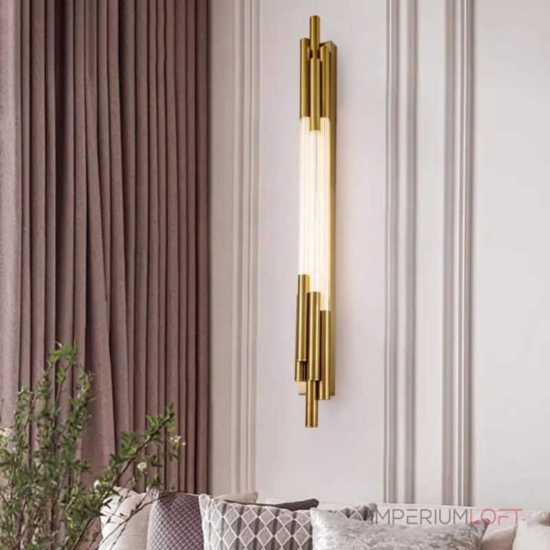 Настенный светодиодный светильник из нескольких разноуровневых светодиодных стержней VALDUS 3000-4000-6000К от ImperiumLoft