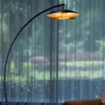 Светодиодный торшер с двойным купольным плафоном и линзированным источником света на дугообразной стойке TERRY FL ARC от ImperiumLoft