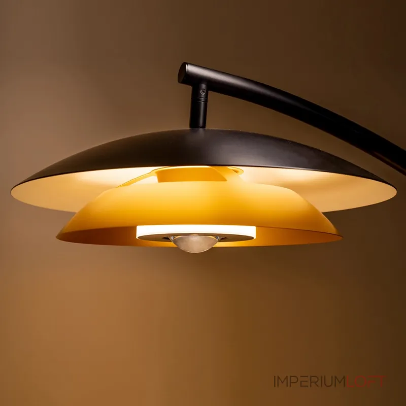 Светодиодный торшер с двойным купольным плафоном и линзированным источником света на дугообразной стойке TERRY FL ARC от ImperiumLoft Светодиодный торшер с двойным купольным плафоном и линзированным источником света на дугообразной стойке TERRY FL ARC от ImperiumLoft