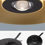 Светодиодный торшер с двойным купольным плафоном и линзированным источником света на дугообразной стойке TERRY FL ARC от ImperiumLoft