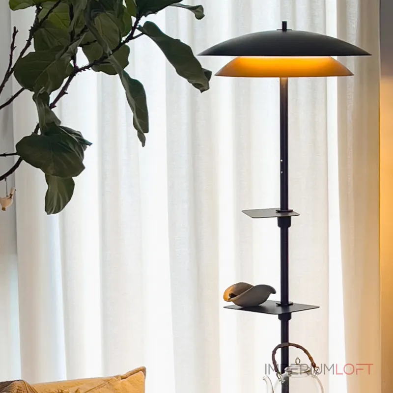 Светодиодный торшер с двойным купольным плафоном, полочками и сенсорным переключением цветовой температуры TERRY FL от ImperiumLoft Светодиодный торшер с двойным купольным плафоном, полочками и сенсорным переключением цветовой температуры TERRY FL от ImperiumLoft