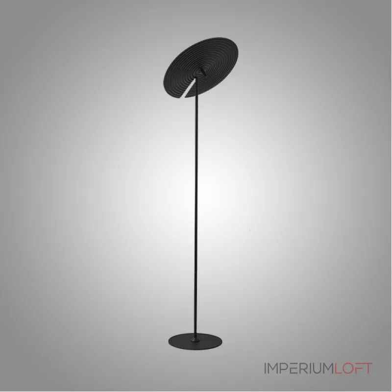 Серия торшеров с шарообразным плафоном и меняющим положение затеняющим диском с рельефной поверхностью LANNY Black от ImperiumLoft Серия торшеров с шарообразным плафоном и меняющим положение затеняющим диском с рельефной поверхностью LANNY Black от ImperiumLoft