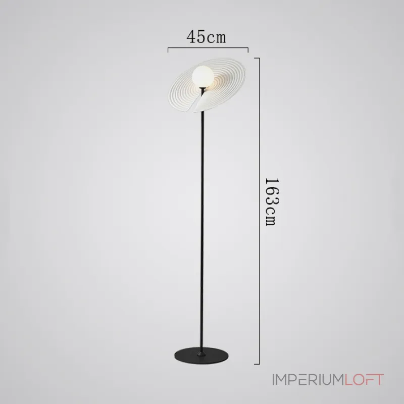 Серия торшеров с шарообразным плафоном и меняющим положение затеняющим диском с рельефной поверхностью LANNY White от ImperiumLoft Серия торшеров с шарообразным плафоном и меняющим положение затеняющим диском с рельефной поверхностью LANNY White от ImperiumLoft