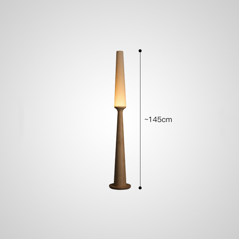 Серия торшеров с выключателем на коническом основании из высококачественной древесины и текстильным плафоном STEVE H145 Light Brown от ImperiumLoft Серия торшеров с выключателем на коническом основании из высококачественной древесины и текстильным плафоном STEVE H145 Light Brown от ImperiumLoft