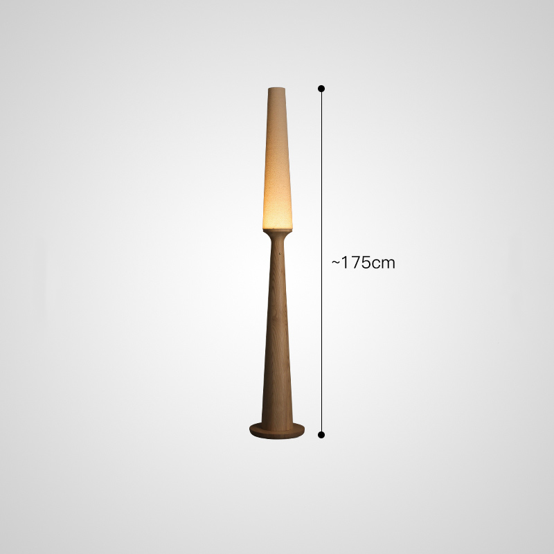 Серия торшеров с выключателем на коническом основании из высококачественной древесины и текстильным плафоном STEVE H175 Light Brown от ImperiumLoft Серия торшеров с выключателем на коническом основании из высококачественной древесины и текстильным плафоном STEVE H175 Light Brown от ImperiumLoft