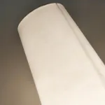 Серия торшеров с коническим корпусом из высококачественной древесины и асимметричным текстильным плафоном VALE Dark Brown от ImperiumLoft