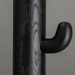 Деревянный напольный светильник в виде кактуса с шарообразным плафоном CACTUS WOOD Black от ImperiumLoft