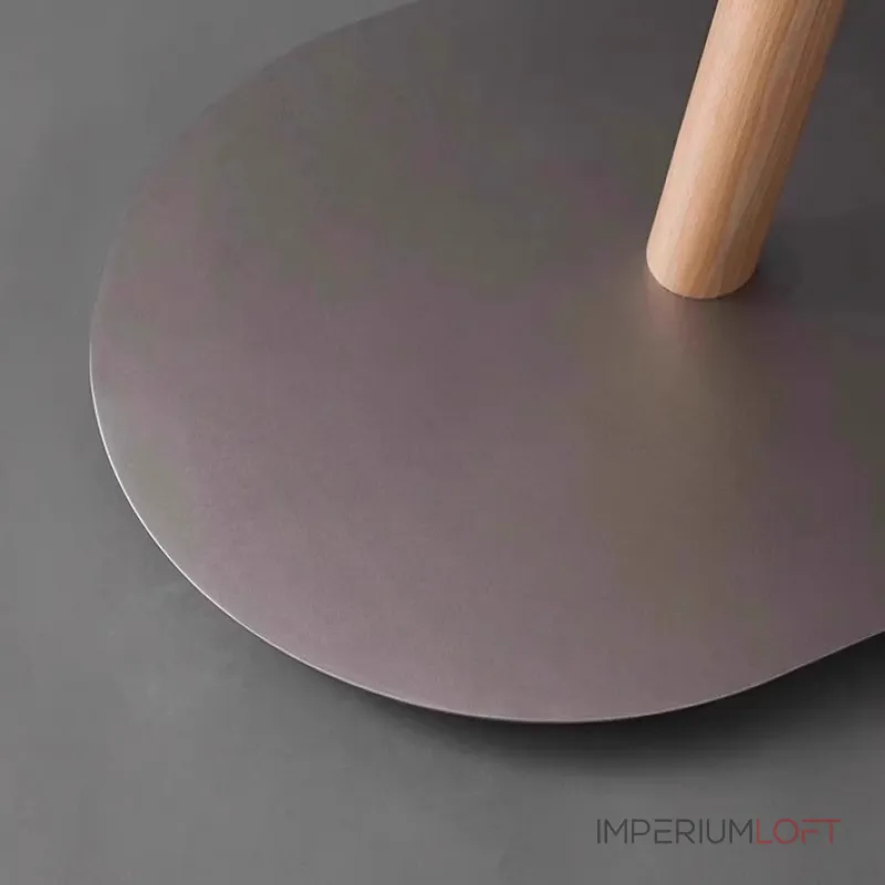 Серия торшеров с регулировкой угла наклона корпуса из высококачественной древесины и текстильным плафоном CRANE WOOD Dark Brown от ImperiumLoft