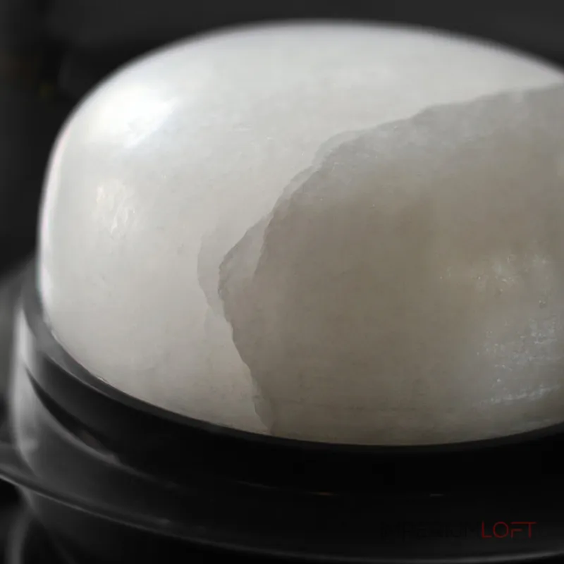 Настольная лампа с мраморным рассеивателем внутри стеклянного плафона с возможностью использования в качестве аромалампы DORIAN TAB от ImperiumLoft