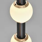 Настольная лампа с подвижными шарообразными плафонами на вертикальной стойке TONNY TAB от ImperiumLoft