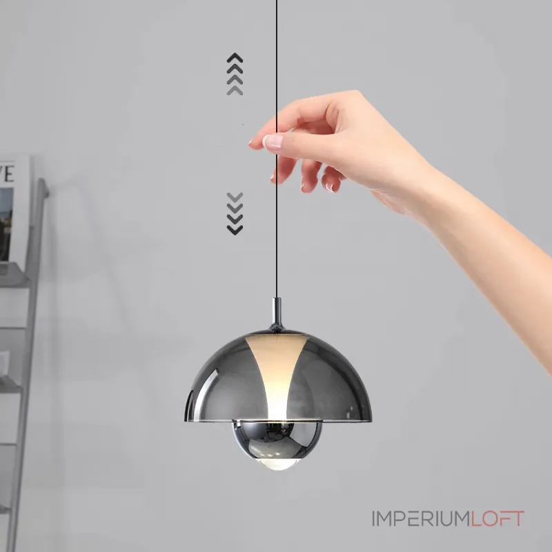 Серия светодиодных подвесных светильников с двумя источниками света и лифтовой регулировкой высоты HENNEKE D18 Amber от ImperiumLoft