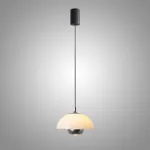 Серия светодиодных подвесных светильников с двумя источниками света и лифтовой регулировкой высоты HENNEKE D23 White от ImperiumLoft