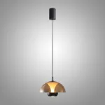 Серия светодиодных подвесных светильников с двумя источниками света и лифтовой регулировкой высоты HENNEKE D23 Amber от ImperiumLoft