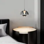 Серия светодиодных подвесных светильников с двумя источниками света и лифтовой регулировкой высоты HENNEKE D18 Amber от ImperiumLoft