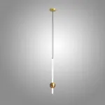 Серия светодиодных подвесных светильников в виде вертикальных стержней с шарами WAND VRT B H50 Brass от ImperiumLoft