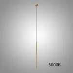 Подвесной LED светильник удлиненной цилиндрической формы ATTA Brass 3000К от ImperiumLoft