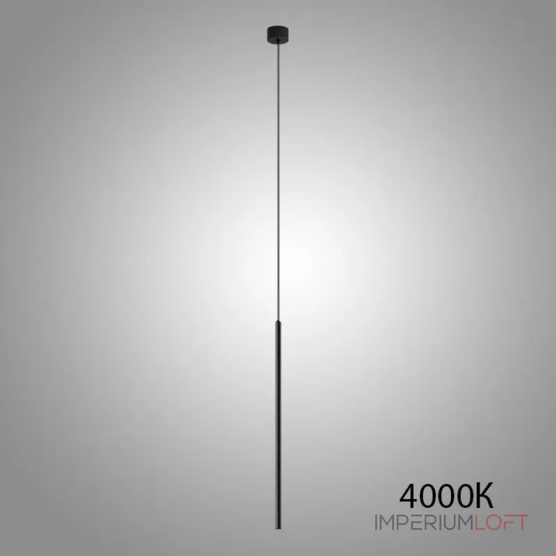 Подвесной LED светильник удлиненной цилиндрической формы ATTA Black 4000К от ImperiumLoft Подвесной LED светильник удлиненной цилиндрической формы ATTA Black 4000К от ImperiumLoft