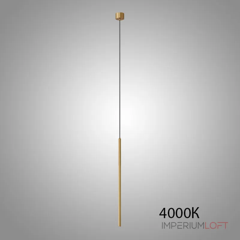 Подвесной LED светильник удлиненной цилиндрической формы ATTA Brass 4000К от ImperiumLoft Подвесной LED светильник удлиненной цилиндрической формы ATTA Brass 4000К от ImperiumLoft