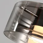 Подвесной светодиодный светильник с плафоном из дымчатого стекла и свободной регулировкой высоты HARTMUT B L1 от ImperiumLoft