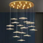 Серия подвесных светодиодных светильников с прозрачными акриловыми рассеивателями, стилизованными под цветы AMMON L5 от ImperiumLoft